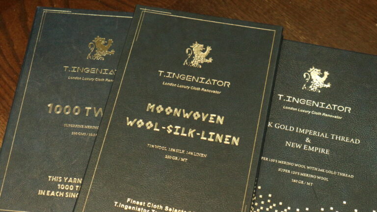 T.INGENIATOR luxury fabric swatch books for tailored suits hanoi tailor bros